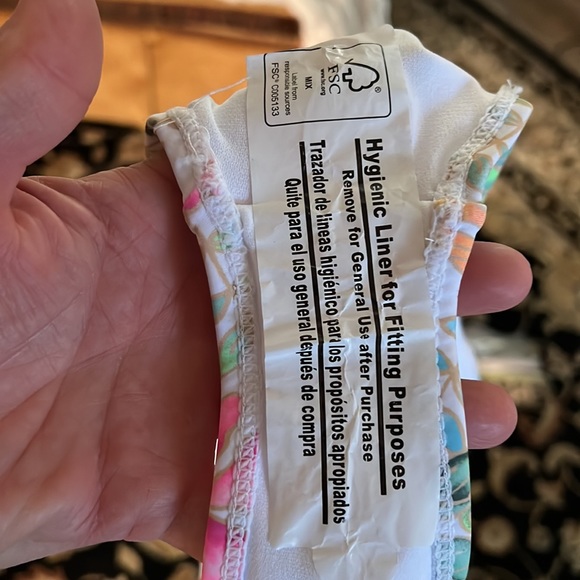 NWT Tahiti swimwear bikini Pink Floral design back top closure adjustable straps - Picture 10 of 10